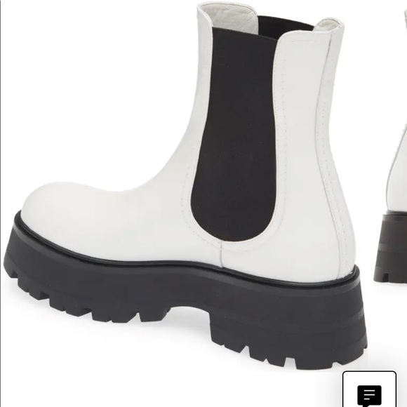 Nordstrom black and white combat boot - Picture 1 of 3